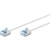 GOOBAY Câble Ethernet Cat6a Blindé LSOH Slim / Ultra Flexible - Blanc 15m