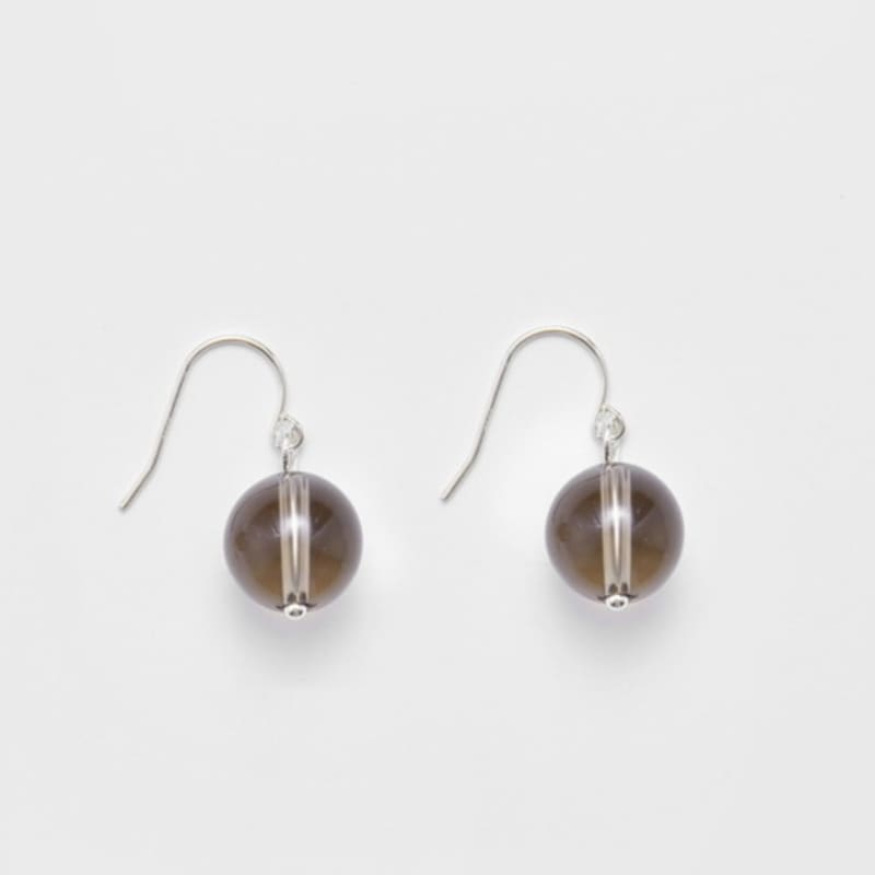 MERCURY Black Ball Drop Earring