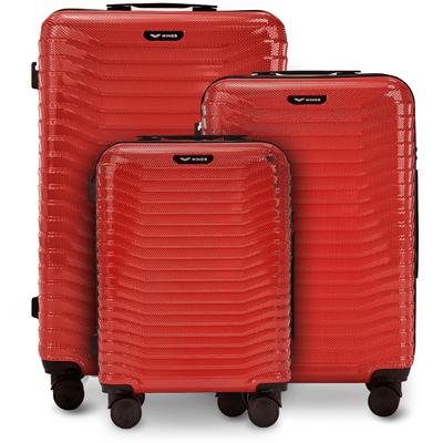 Set of 3 Wings Pc Sea Eagle 2.0 Red Suitcases
