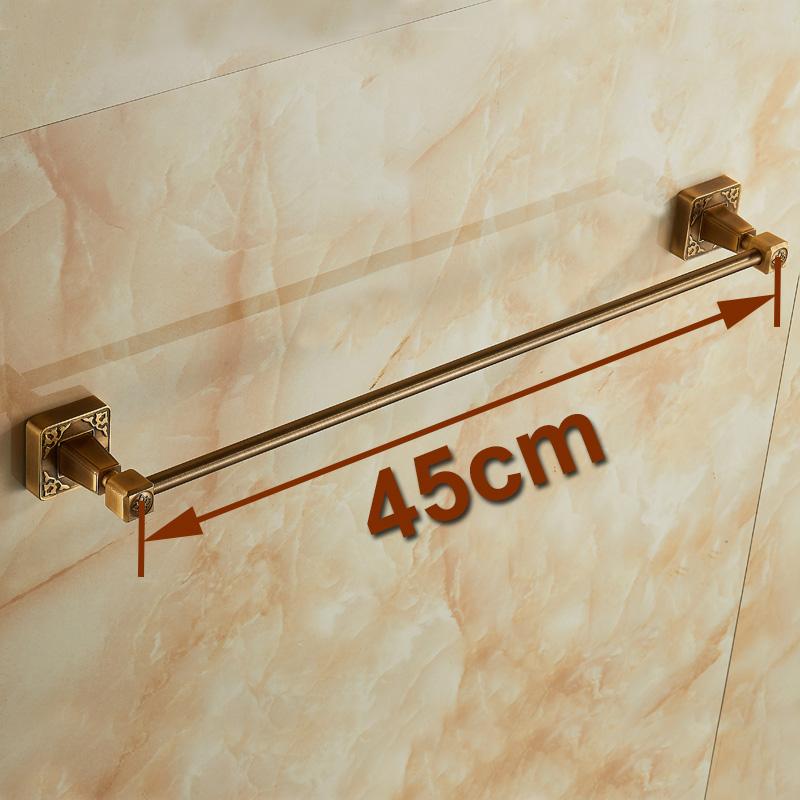 . (24",60cm)Single Towel Bar/Towel Holder,Solid Aluminium,Antique Brass Finish,Wall Mounted Bathroom accessories