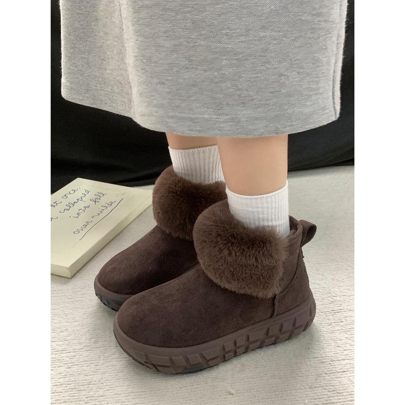 Winter New Platform Snow Boots Women's Plush Shoes Cotton Shoes 1376