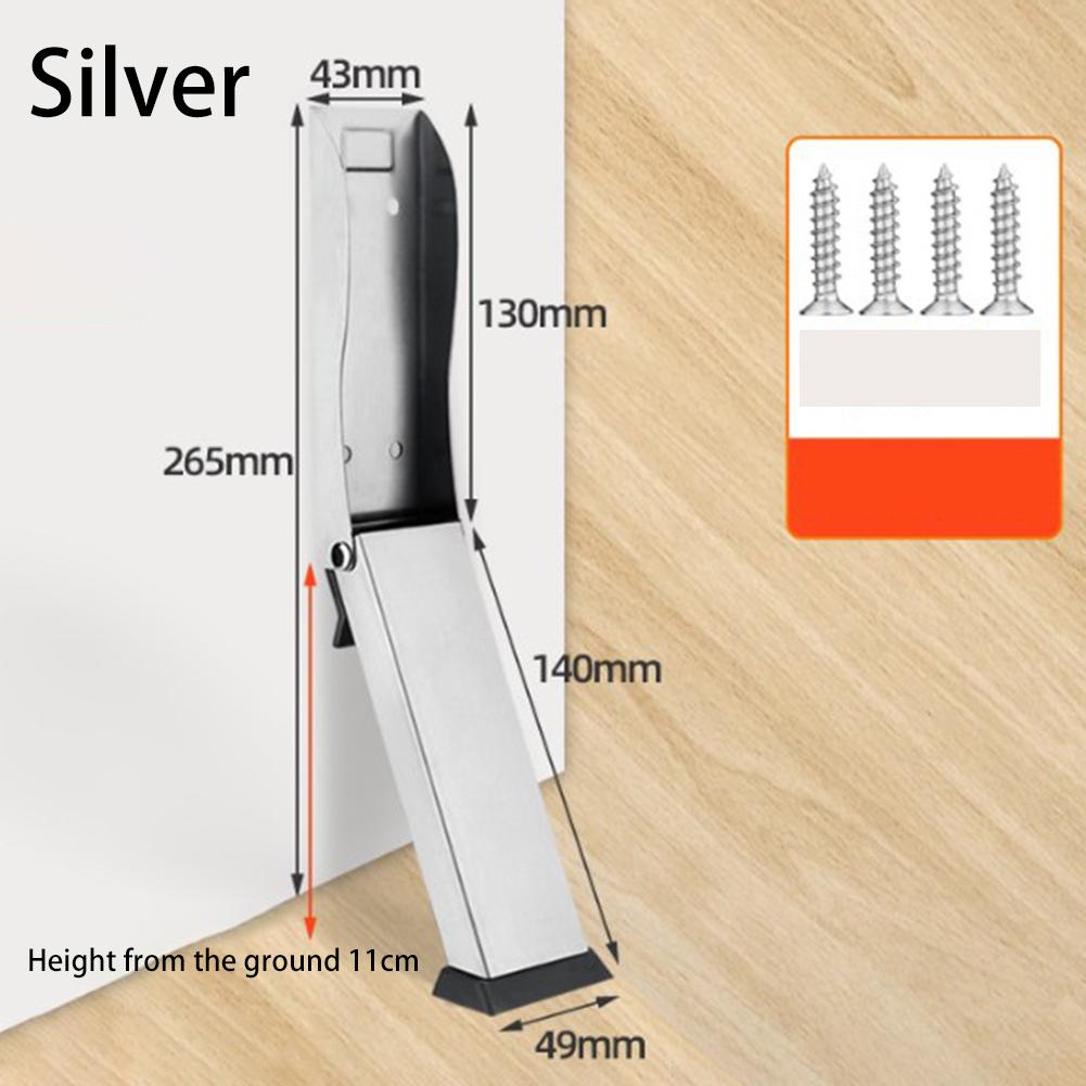 Foldable Door Stopper Door Stop Anti-collision Door Stops Holder Windproof Door Block Hardware Folding Foot Door Positioner