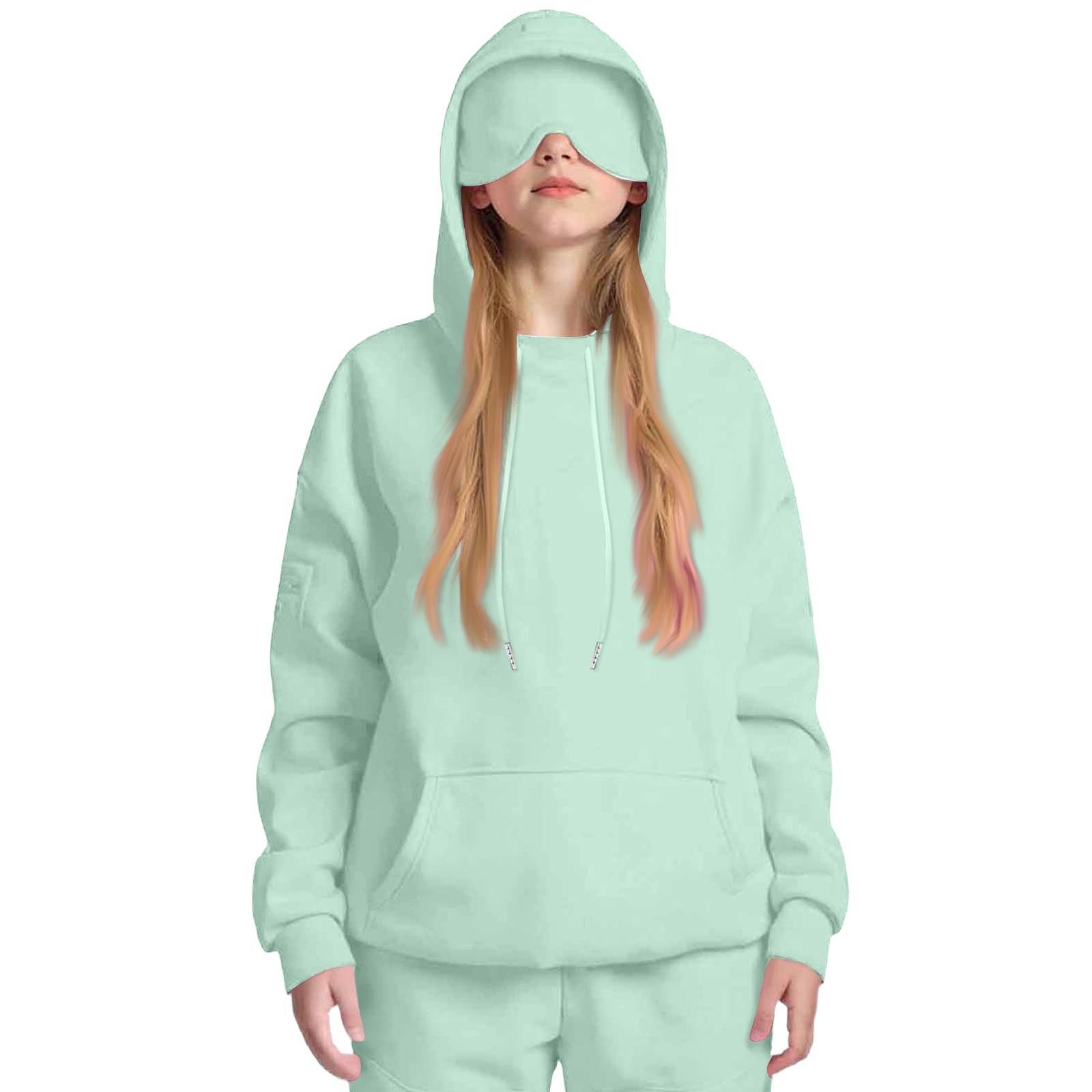 

Мальчики Девочки Детские Свободные Однотонные Рубашки Толстовки Топы 120