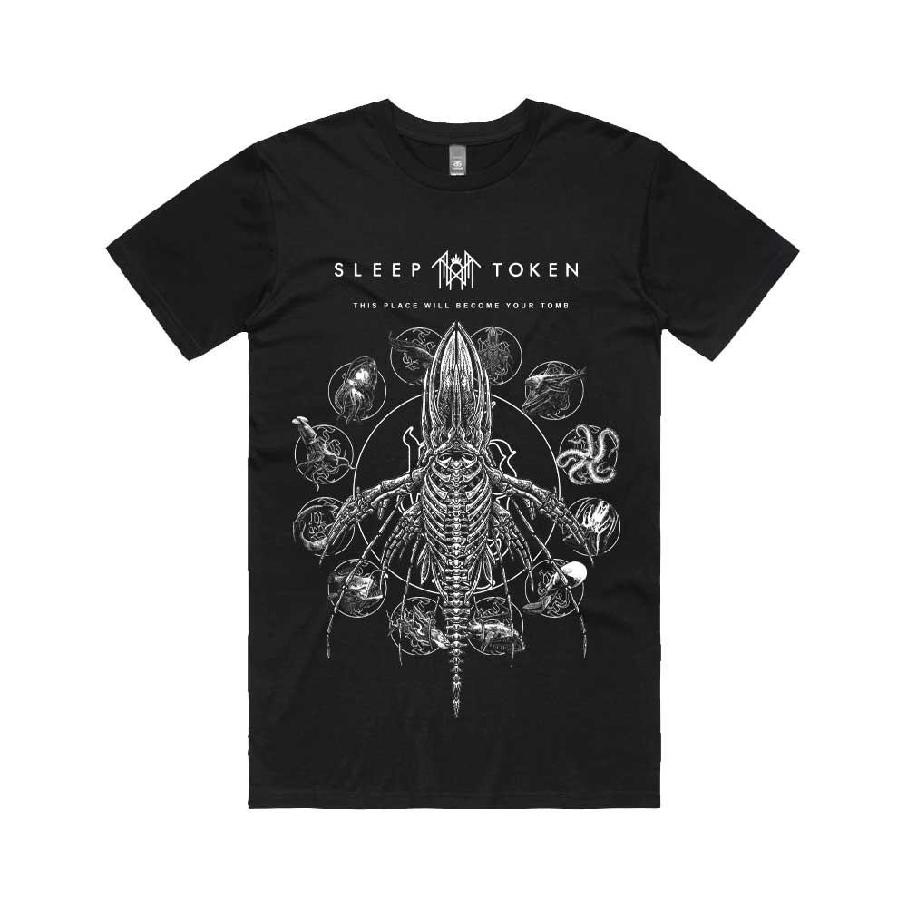 Sleep Token Tomb Whale Black Unisex Tshirt New Music Merchandise M