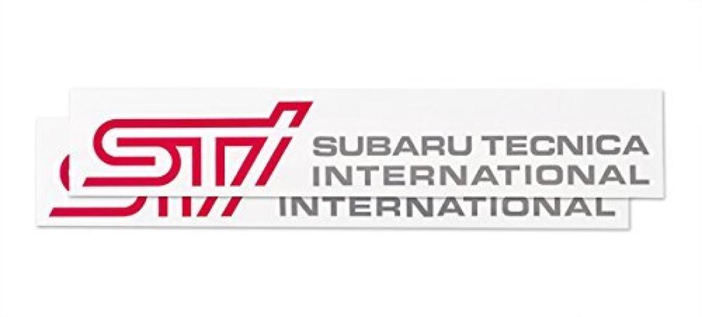 STI C Set of 2 SUBARU/Subaru [Sticker (Cherry Red)] [STSG14100310]