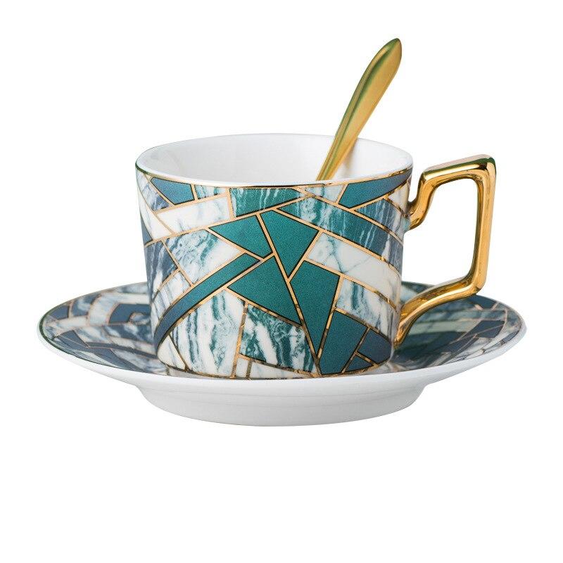 

European Creative Ceramic Coffee Cups and Stewed Pots Simple Office Cups English Afternoon Tea Cup Tea Cup Tourist Coffee Cup