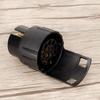 Duokon ABS 7 bis 13 Pin Anhänger LKW Wohnwagen Anhängersteckdose Stecker Konverter Adapter (Schwarz)