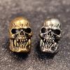 Unique Fang Skull Charm Copper Alloy Gothic Jewelry For Paracord Bracelet Keychain And Men's Fashion Accessories