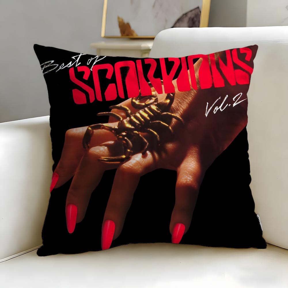 Classic Band Scorpions Cushion Cover Soft EasyWash Pillow Case Versatile for Couch Bed Travel and Office