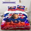Set Lenzuola Trapunta Kylian Mbappé Star Copripiumino Federa Decorazione per la Casa Regalo di Compleanno (1 * copripiumino + 2 * federa, senza nucleo)