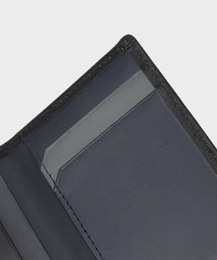 Business Card Holder Color Embossed Leather Business Card Holder IC Card Tier G8701294 Black [Takeo Kikuchi] & Men's (619) 00(FREE)