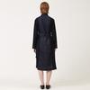 Bunderghost Denim Color Block Pleated Long Dress Navy