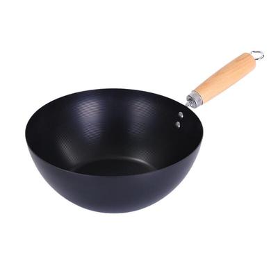 Wok Japonês Antiaderente Sem Revestimento Aishiqi 24CM