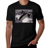 Blackbird Supersonic United States Military Jet Print Tshirt Large Size Basic Casual Tshirt