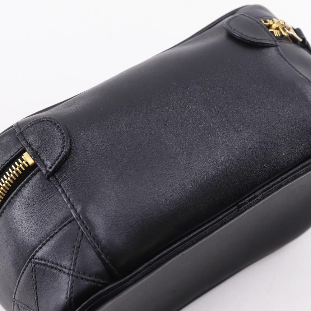 CHANEL Vanity Vanity A01618 Bicolole vintage black Calfskin Women Used