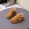 Boys and girls 2025 winter new casual velvet versatile fashion children's warm cotton boots children's shoes sports shoes