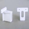 11Pieces Wire Shelf End Brackets White Sturdy Stainless Steel Closet Supports for Secure Wall Mounted Installation