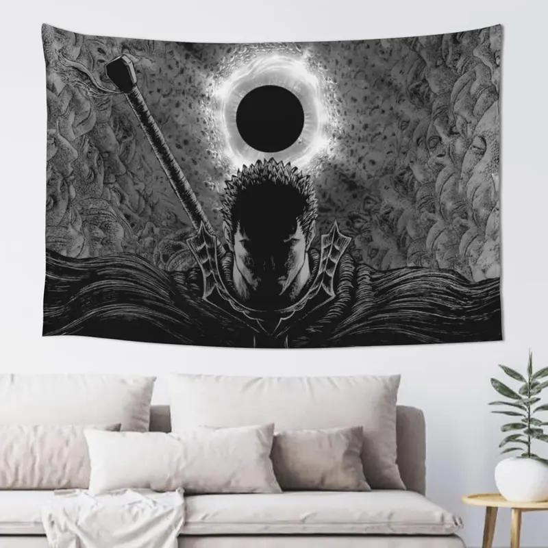 VIKAMA Dark Fantasy Anime Tapestry Polyester Aesthetics Bedroom Living Room Dormitory Wall Hanging Home Decoration