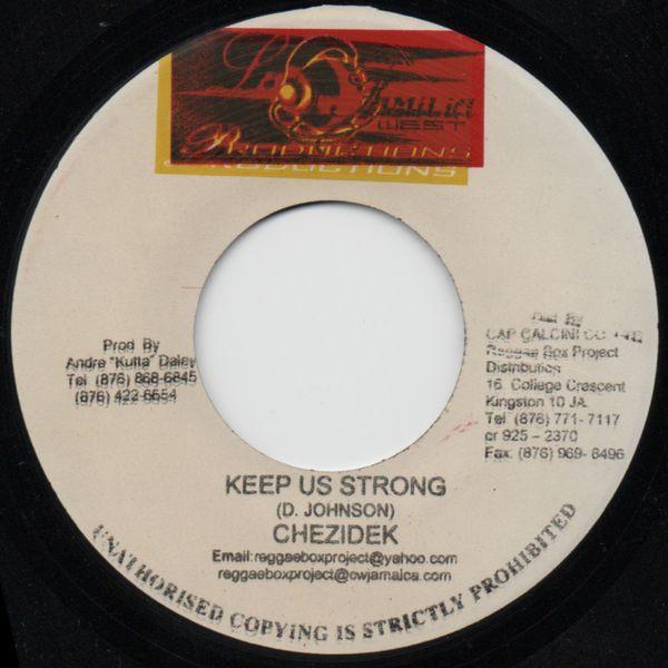 

7-дюймовая пластинка CHEZIDEK / HARMONY (42) & RAS I SHA - Держи нас сильными / Становится грубо НИКТО La Familia West 2007 Ямайка Регги, Ска и Даб Б/У