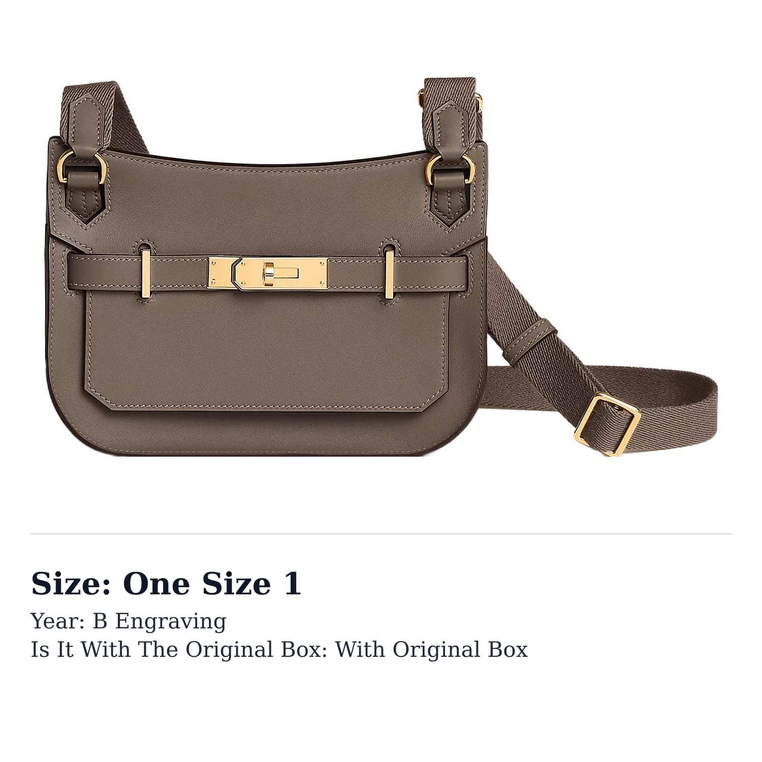 HERMES Jypsiere Swift Calfskin Crossbody Bags