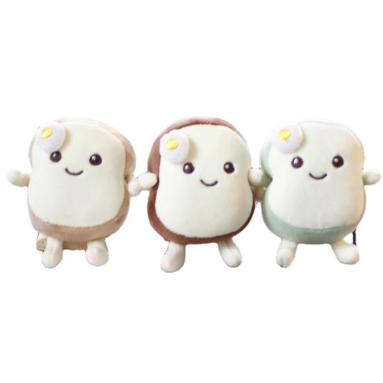 11cm Brot Plüschpuppe Süße Mini-Puppe Plüschtier Tasche Ornament Gefüllte Puppe Plüsch Anhänger Schlüsselanhänger Weihnachten Geburtstagsgeschenk