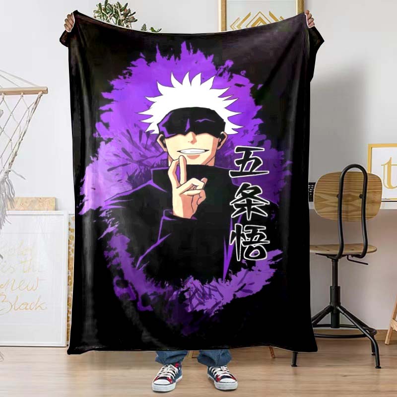 The Jujutsu Kaisen Patterned Blanket Is Perfect for Bedding or Any Other Occasion, Making It A Perfect Gift Choice.