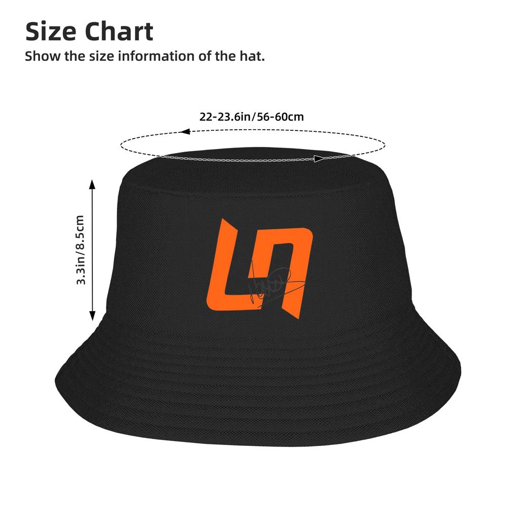 Spring Headwear L-Lando N-Norris Signed Ln4 Bucket Hat Unique Teen Sun Hat Bob Hat Lightweight Fishing Fisherman Hats Outdoor
