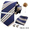 Men'S Business Dress Tie 5-Piece Groom Best Man Dress Accessories Gaowei Dense Jacquard Tie Worker