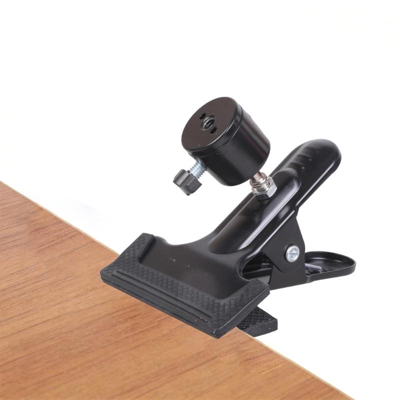 1-56mm Ball Head Clamp with 360Degree Rotating 1/4Inch Screw Hole Camera Clip For Mounting Cameras Lights Photography