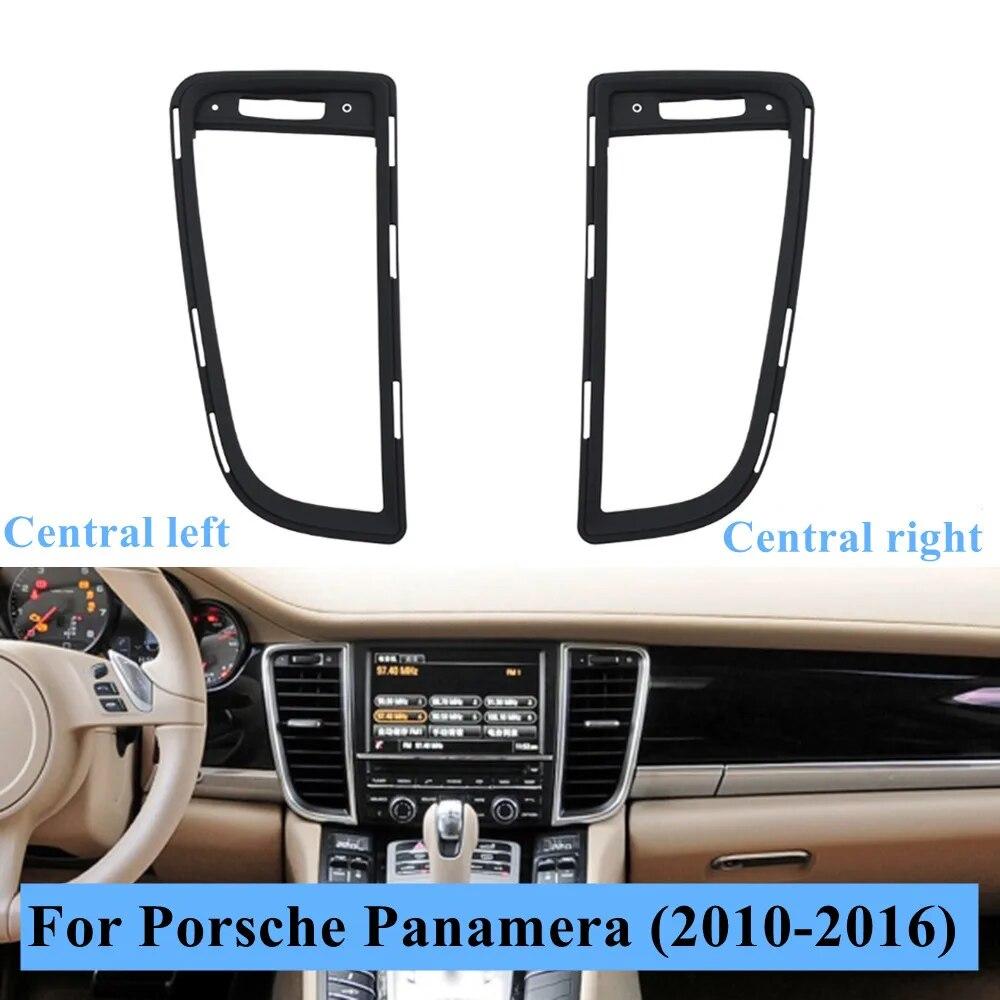 Car Interior Front Console Rear Air Conditioner AC Vent Grille Outer Frame Panel Trim For Porsche Panamera 2010-2016