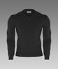 BOASTFIT Signature Muscle Fit V-Neck Long Sleeve Knit Black