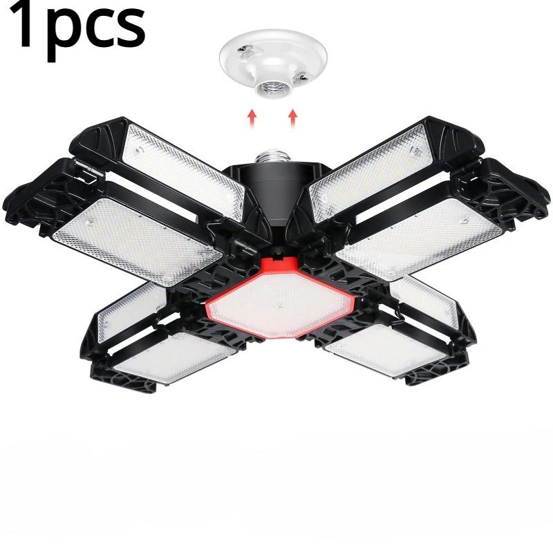 

3000 лм 13-страничная регулируемая панель, светодиодный светильник для гаража, деформационный потолочный светильник, светильник для мастерской, склада, залив, многофункциональный удобный светильник для гаража P10-13 pages-3000LM