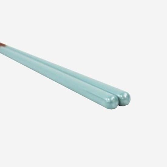Ishida Ultimate Non-Slip Chopsticks 23cm Ash Blue 13547 Dishwasher Safe Natural Wood Made Japan Inbound
