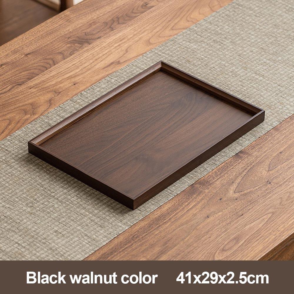 Retro Style Food Storage Trays Natural Bamboo Dessert Pallet Decorate Tray Wooden Tray  Bathroom