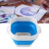 Collapsible Paint Brush Washer Professional Thickened Bottom Silicone Paint Brush Bucket for Beginners with Scrubbing Board
