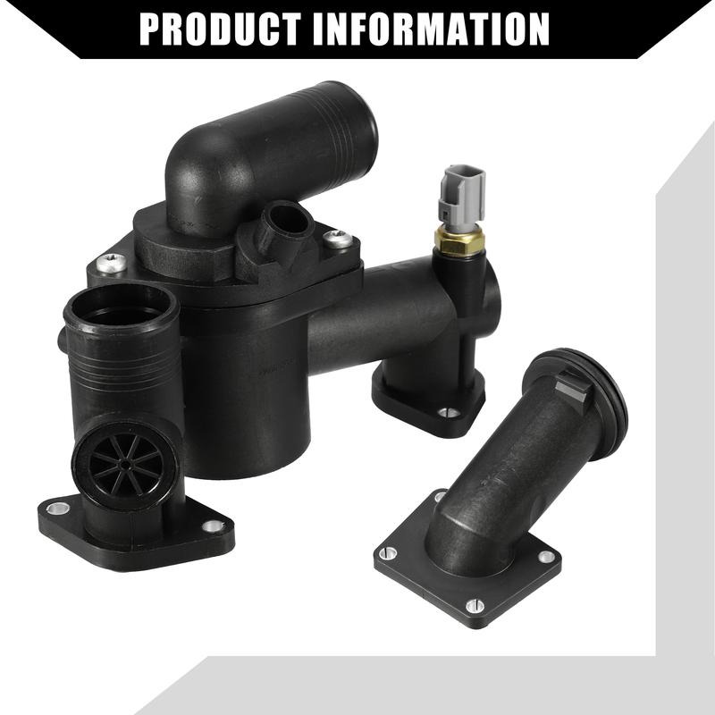 X Autohaux No.AJ89486 Engine Coolant Thermostat Housing Assembly for Jaguar XK8 2003-2006