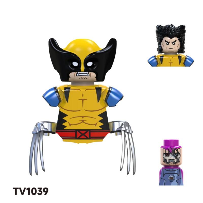 Ślepa Paczka Mini Klocki TV6205 Figurki Duży Goblin Spiderman Iron Man Venom Kapitan Hawk Deadpool Pancerz Boże Narodzenie Prezent Zabawka