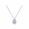 Women Light Luxury Water Drop Pendant Clavicle Necklace For Ladies