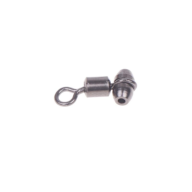 10Pcs Fishing Swivels 3-Way Copper Fishing Connector Saltwater Fishing Rolling Bearing Swivel Hook For Carp Tackle Accessories