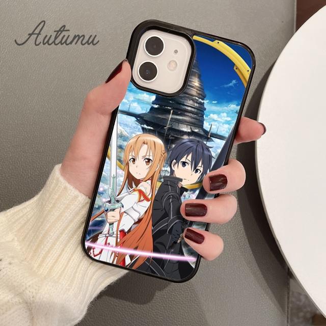 

Чехол для телефона Kirito Sword Art Online для iPhone 11 12 13 14 Pro Max mini X XR XS SE 2020 6S 7 8 Plus Samsung Galaxy S21 S22 iPhone 13pro max