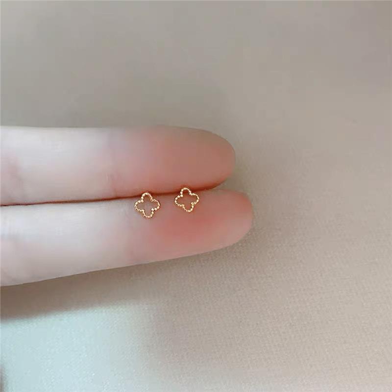 Gold Color Simple Small Butterfly Stud Earrings for Women Cute Hypoallergenic Daily Wear Ear Piercing Jewelry Wholesale