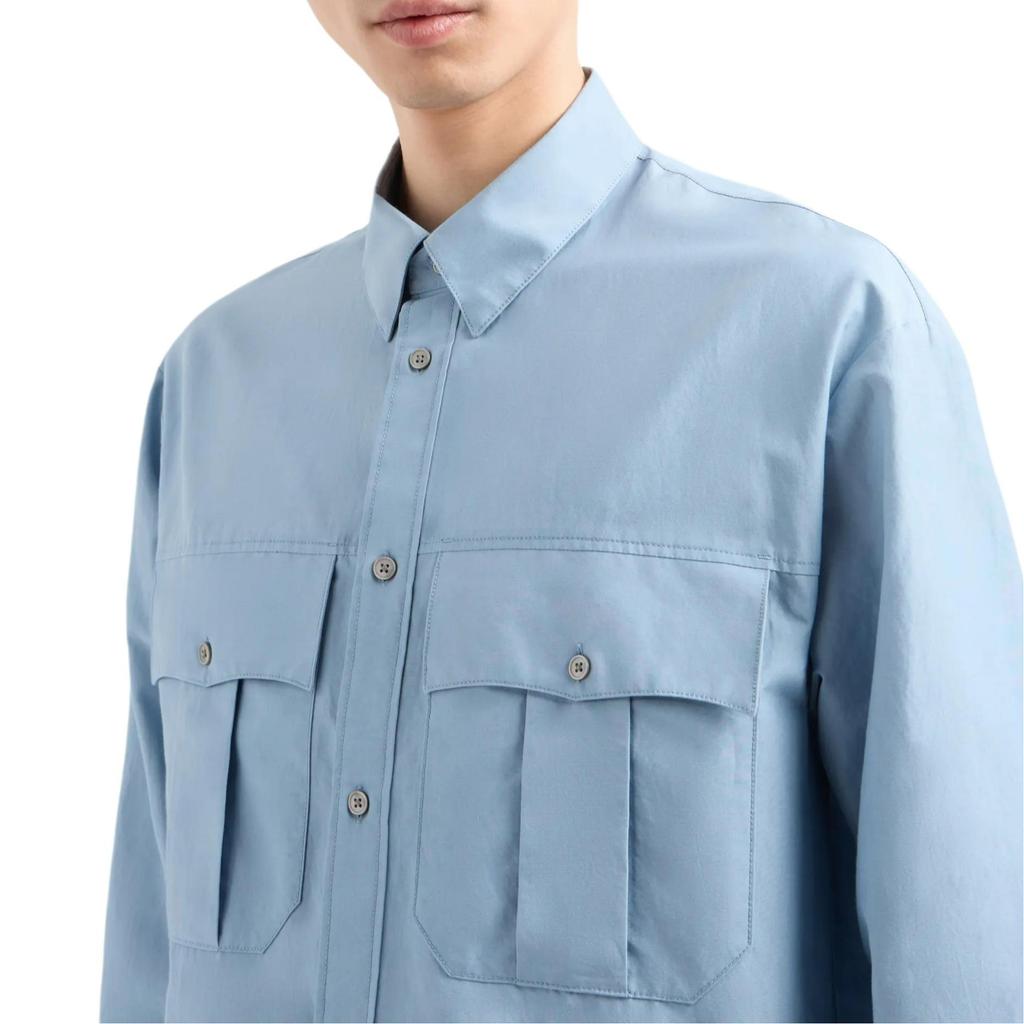 EMPORIO ARMANI Boxy Silk blend Shirt With Pockets EM001530-AF14190-U9289