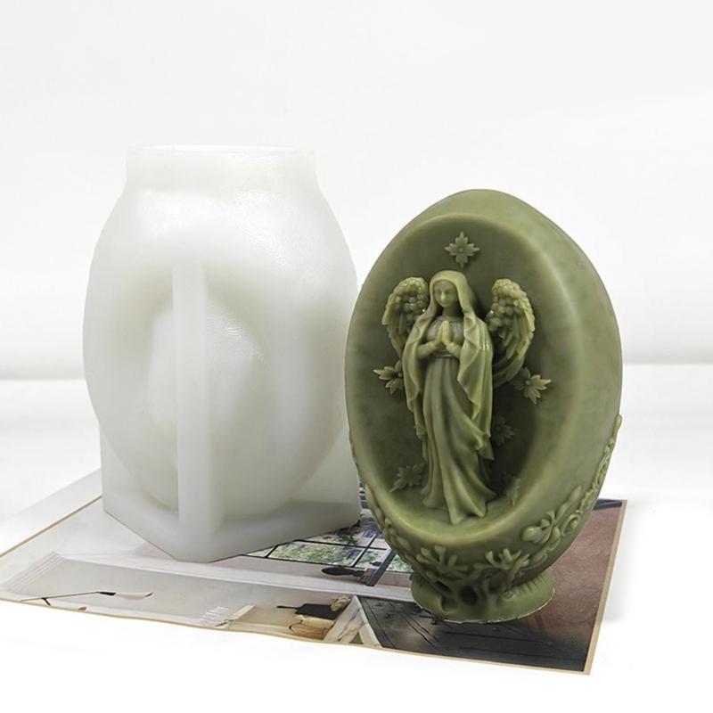 Goddess Sculpture Silicone Candle Molds for Handmade Candle Soap Chocolate Goddess Statue Silicone Molds for Epoxy Resin