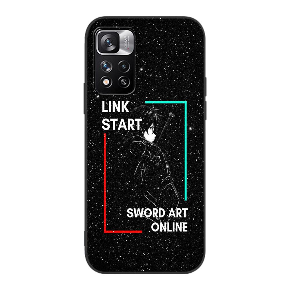Sword Art Online 3 Alicization Case for Xiaomi Redmi Note 9S 9 8 10 11 Pro 9C 9A 7 8T 7A 8A 6A 6 10S Black Soft Cell Phone Cover
