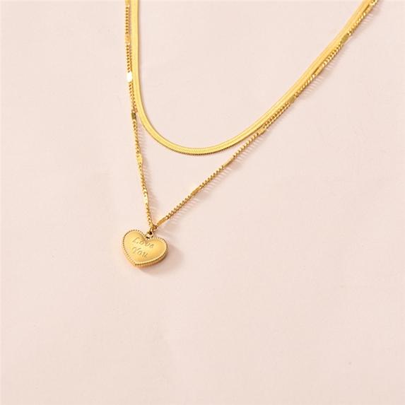 Buy Gold Fashion Necklace Ladies 