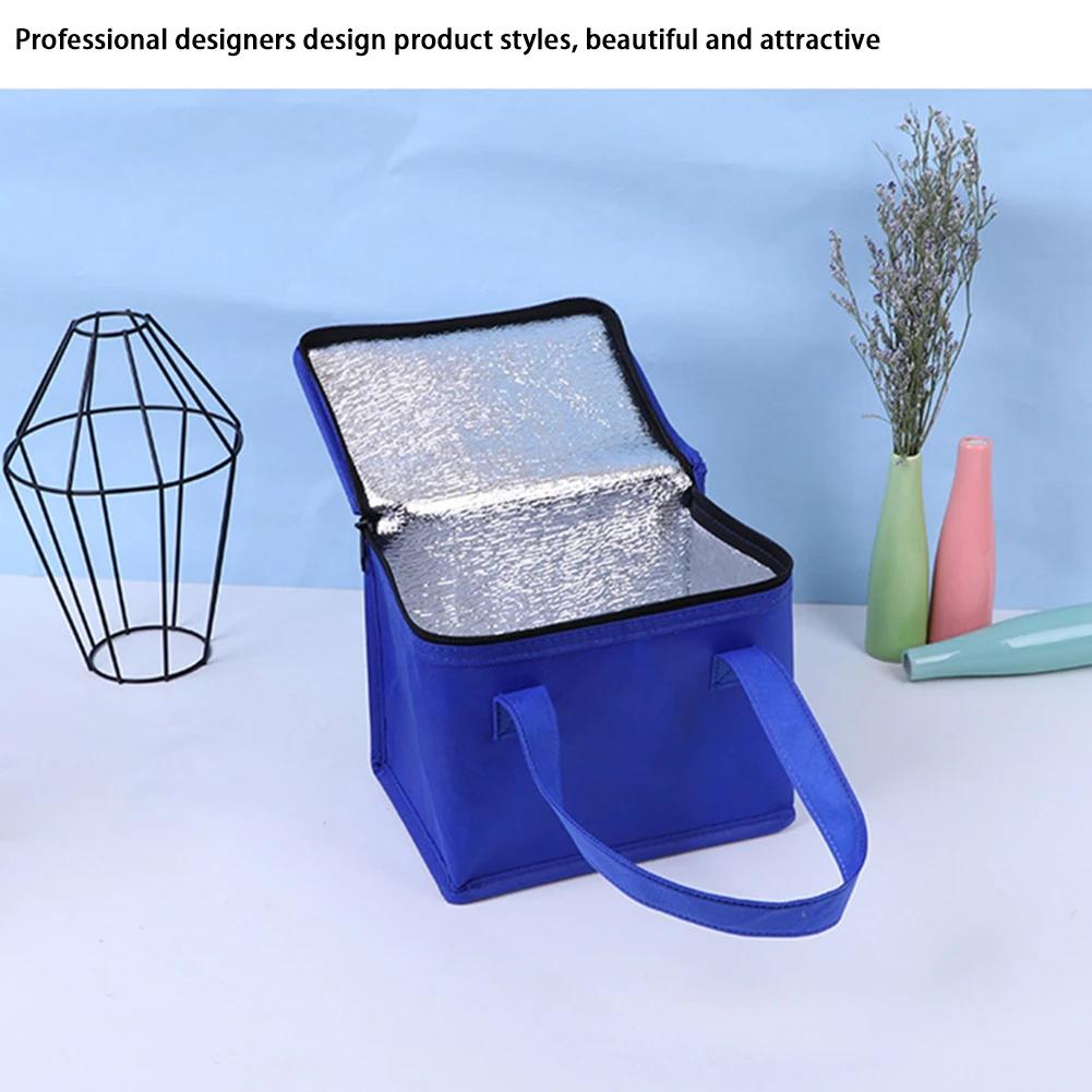 Insulated Thermal Cooler Bag Drink Storage Large Chilled Bags Cool Lunch Foods Lunch Box Zip Picnic Tin Foil Food Panier Repas