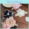 Extra Large Mesh Floral Hair Claw Clip With Elegant Pearls And Sparkling Rhinestones