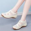 Women's Chunky-Soled Sandals 2025 New Arrival Summer Versatile Velcro-Closure Perforated Shoes Soft-Soled Comfortable Mom Shoes