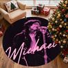 Michael Jackson Pattern Round Rug, Indoor/Outdoor Mat, for Picnic, Gameroom, Bedroom, Office, Living Room, Home Decor Carpet, Birthday Gift