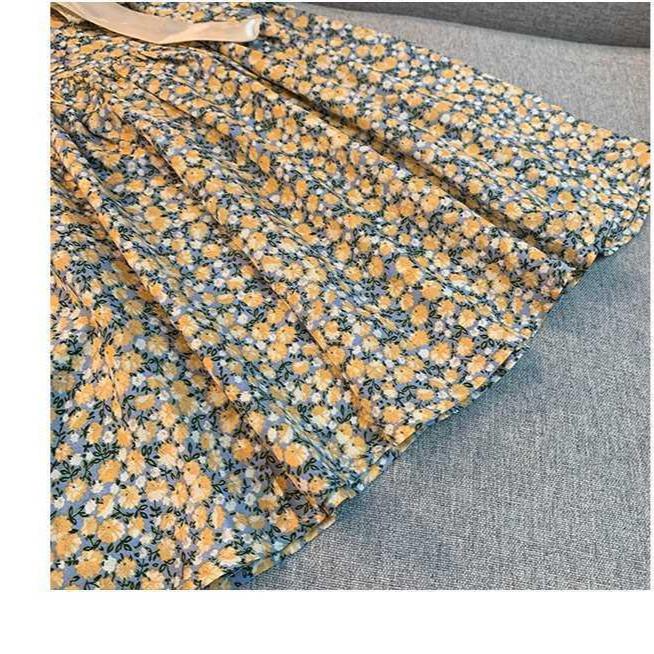 Floral Princess Dress Summer Shortsleeved Korean Lapel Style For Girls